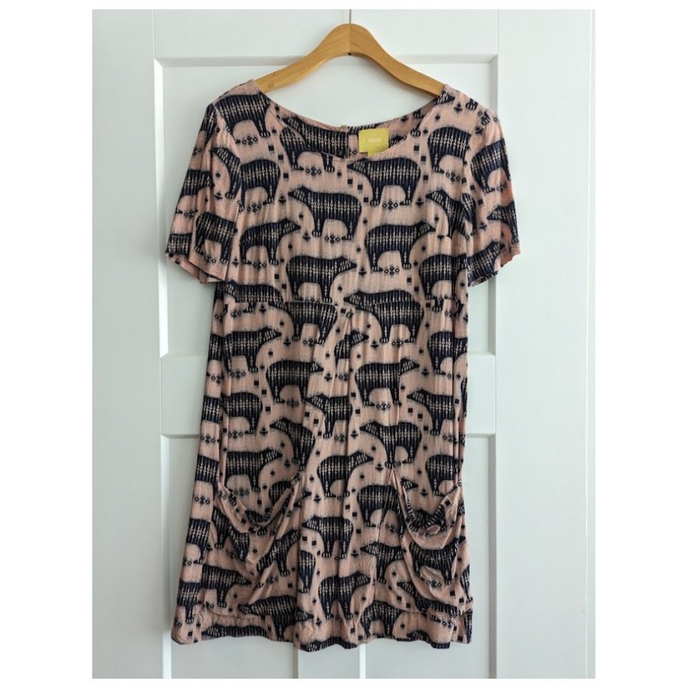 Size 2 Mauve Zola Bear Shift Dress
